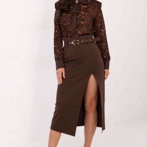 Koszula Damska Model IT-KS-21999.50 Brown - Italy Moda