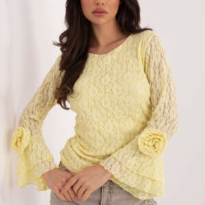 Bluzka Model IT-BZ-22122.85 Light Yellow - Italy Moda