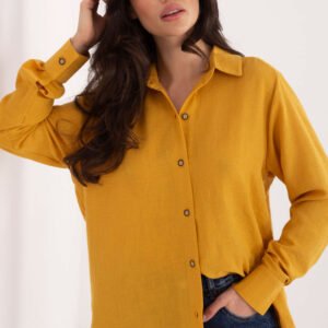 Koszula Damska Model LK-KS-510109.70 Dark Yellow - Lakerta