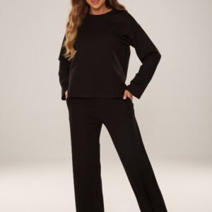 Spodnie Dres Damski Model Butter 886 Black - De Lafense