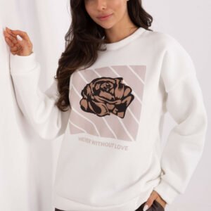 Bluza Damska Model MI-BL-4216.15 Ecru - Italy Moda