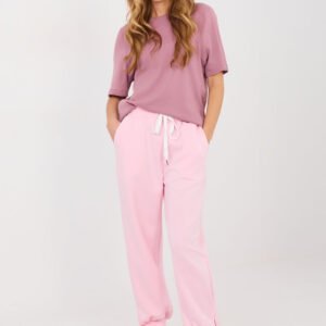 Spodnie Dresowe Model IT-SP-9987.16 Light Pink - Italy Moda