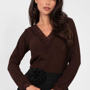 Bluzka Model IT-BZ-22081.28 Dark Brown - Italy Moda