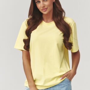 Tshirt Damski Model C41 Yellow - Makadamia