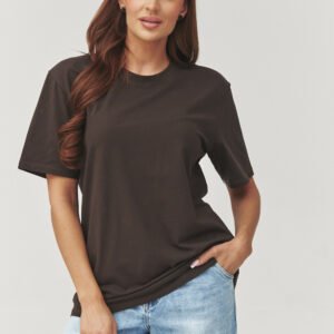 Tshirt Damski Model C41 Czekolada - Makadamia