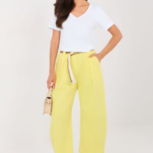 Spodnie Damskie Model IT-SP-FL9929-1.74 Light Yellow - Rue Paris