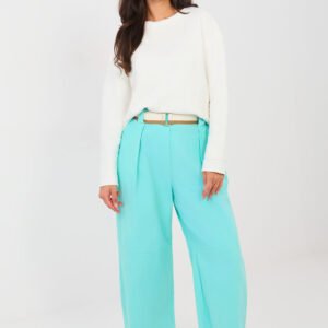 Spodnie Damskie Model IT-SP-FL9929-1.74 Turkus - Rue Paris