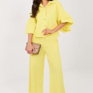Spodnie Damskie Model IT-SP-FL9997.76 Light Yellow - Italy Moda