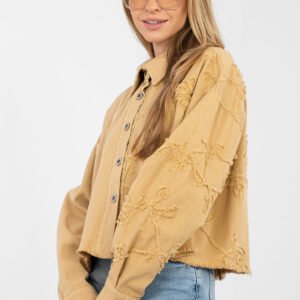Kurtka Damska Model IT-KR-FL9993.77 Camel - Rue Paris