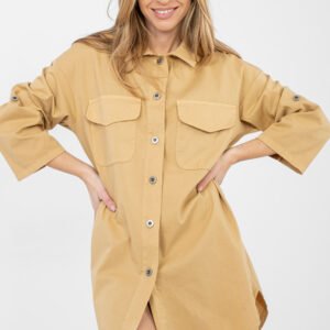 Sukienka Model IT-SK-FL6071.70 Camel - Rue Paris