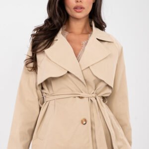 Płaszcz Damski Model IT-PL-FL10069.65 Camel - Rue Paris