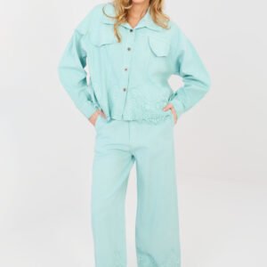 Spodnie Damskie Model IT-SP-FL9995.57 Mint - Rue Paris