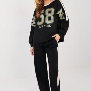 Spodnie Komplet Model IT-KMPL-22177.20P Black - Rue Paris