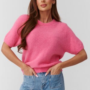 Sweter Damski Model C45 Baby Pink - Makadamia