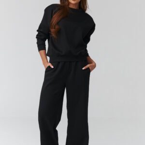 Spodnie Komplet Model C42 Black - Makadamia