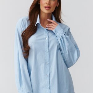 Koszula Damska Model C46 Błękit - Makadamia