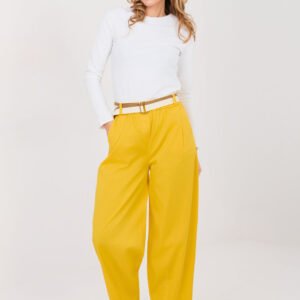 Spodnie Damskie Model IT-SP-FL10125.80 Yellow - Italy Moda