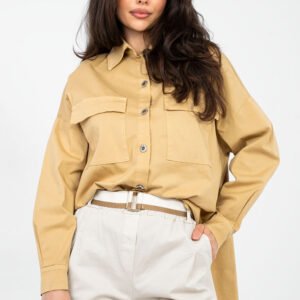 Koszula Damska Model IT-KS-FL9968.48 Camel - Italy Moda