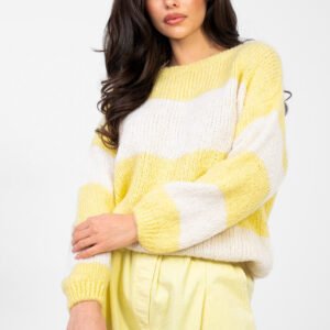 Sweter Damski Model MI-SW-0203.71 Light Yellow - Italy Moda