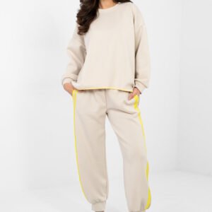 Spodnie Komplet Model IT-KMPL-22216.75 Light Biege - Rue Paris