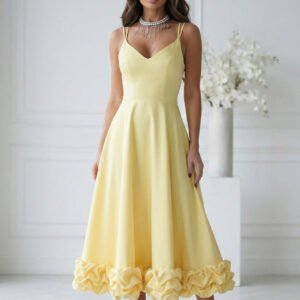 Sukienka Model 345-14 Yellow - Bicotone