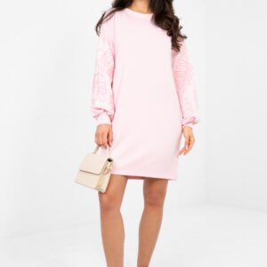 Sukienka Model RV-SK-A1064.09 Light Pink - Rue Paris