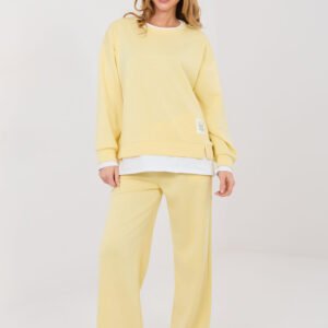 Spodnie Komplet Model IT-KMPL-22230.64 Light Yellow - Rue Paris