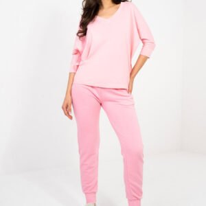 Bluzka Model RV-BZ-A1186.89 Light Pink - Rue Paris