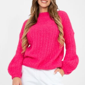 Sweter Damski Model MI-SW-9642.01 Fuksja - Italy Moda