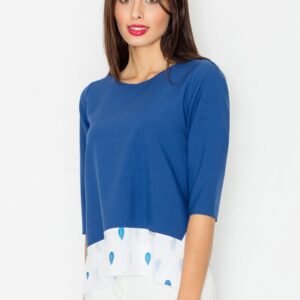 Bluzka Model M525 Navy - Figl