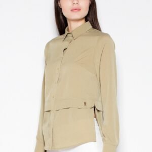 Koszula Damska Model VT027 Oliwka - Venaton