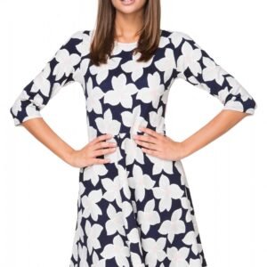 Sukienka Model T211/1 Flowers/Navy - Tessita