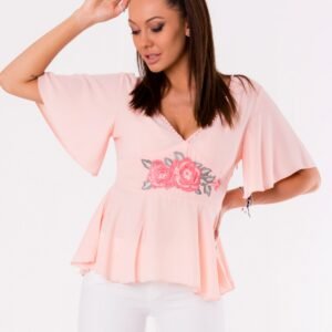 Bluzka Model 17956 Powder Pink - YourNewStyle