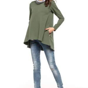 Tunika Model T277/2 Green/Flowers - Tessita