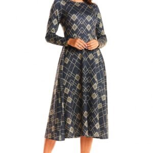 Sukienka Model M183 Navy/Yellow Romby - Infinite You