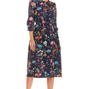 Sukienka Model M201 Flowers Navy - Infinite You
