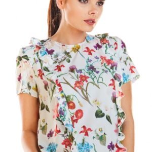 Bluzka M198 Flowers Ecru - Infinite You