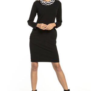 Sukienka Model T295/3 Black/Black Zygzak - Tessita