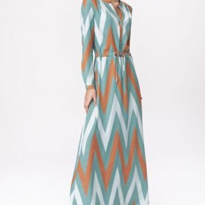 Sukienka Turkusowa sukienka maxi  S140 Turkus - Nife