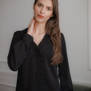 Bluzka Model L077 Black - Lenitif