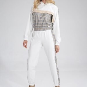 Spodnie Damskie Model M756 Ecru/Wzór 121 - Figl