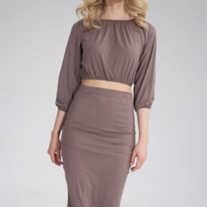 Bluzka Model M781 Brown - Figl