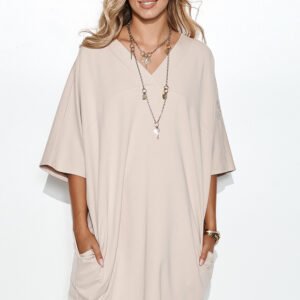 Sukienka Model M708 Light Beige - Makadamia