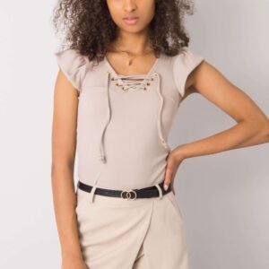 Bluzka Model DHJ-BZ-13301.34P Beige - Italy Moda