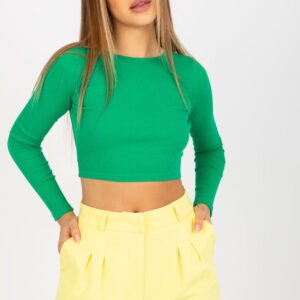 Bluzka Model RV-BZ-8010.82 Green - Rue Paris