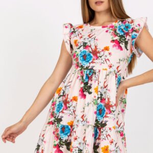 Sukienka Model RV-SK-8020.99 Light Pink - Rue Paris