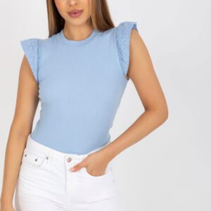 Bluzka Model FN-BZ-4592.12 Light Blue - Rue Paris