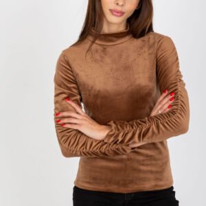 Bluzka Model RP-BZ-8181.45P Brown - Rue Paris