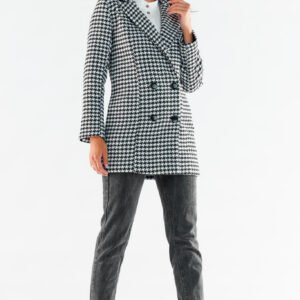 Płaszcz Damski Model A546 Houndstooth - awama
