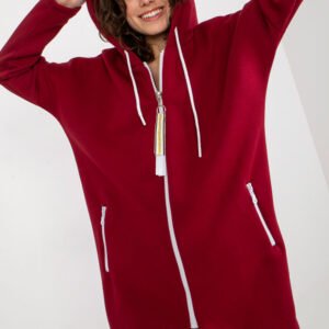 Bluza Damska Model RV-BL-4742.20P Bordo - Relevance
